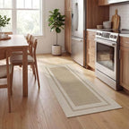 Artoid Mode Beige Absorbent Rectangle Non-Skid Doormat, Home Mats Non Slip - Image 6