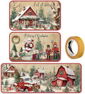 SATINIOR 3 Pcs Vintage Christmas Kitchen Rug and Mat Set Non Slip Floor Mat by SATINIOR