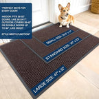 OLANLY 2-Pack Front Door Mats 47x32, Waterproof Heavy-Duty Doormats - Image 2