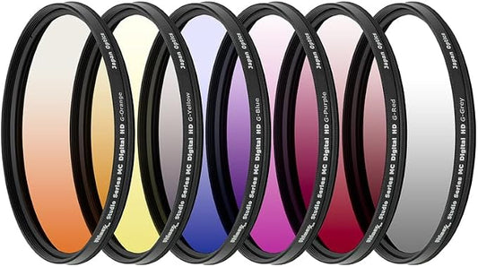 72MM Ultimaxx Professional Six Piece Gradual Color Filter Kit by Ultimaxx