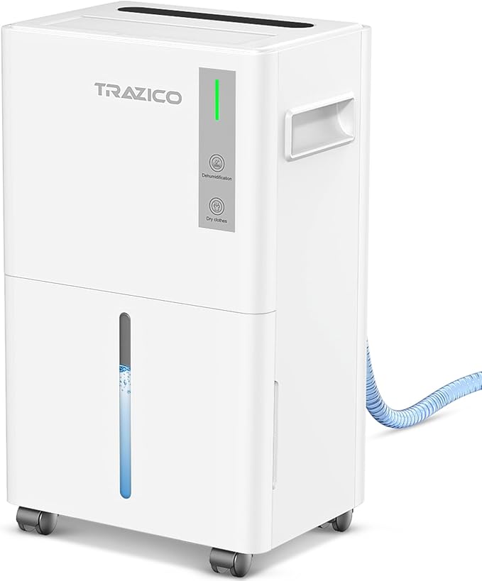 1500 Sq.ft Dehumidifier for Basement, Trazico 21 Pint Quiet Dehumidifiers for by Trazico