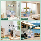 BAKON Space Saving Foldable Clothes Drying Rack, Extendable Rustproof Laundry - Image 6