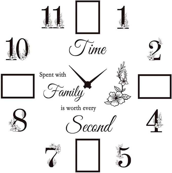 Large DIY Wall Clock Decal - Image 2