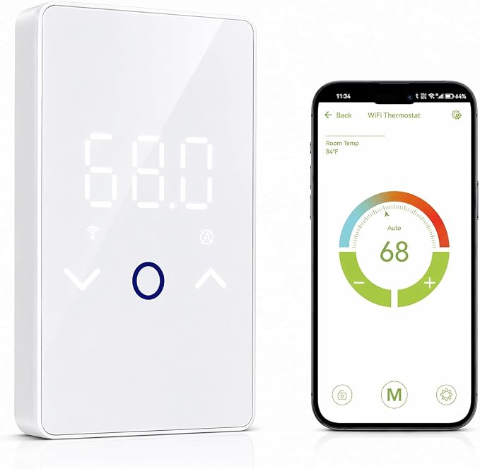 MAXKOSKO 2Pcs WiFi Smart Thermostat by MAXKOSKO