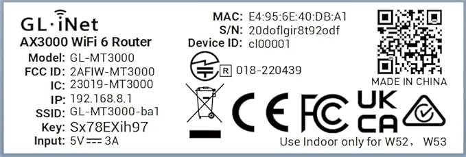 GL.iNet GL-MT3000 Portable Travel Router, Pocket Wi-Fi 6 Wireless 2.5G Router - Image 7
