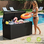 Devoko 100 Gallon Outdoor Storage Box, Waterproof Deck Box Lockable - Image 7