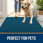 OLANLY Dog Door Mat for Muddy Paws 47x17, Extra Absorbent Chenille Mud Mat - Image 6