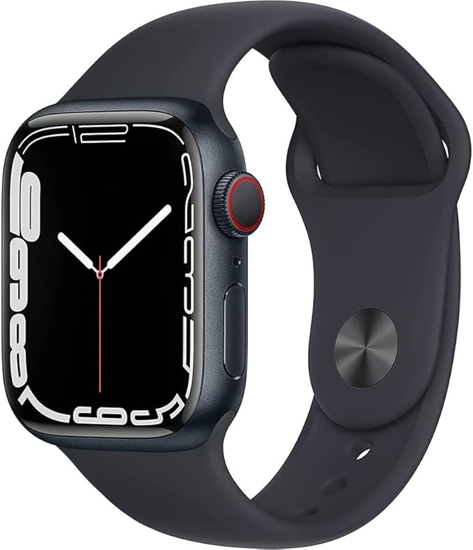 Apple Watch Series 7 Midnight Aluminum Case by Amazon+Renewed