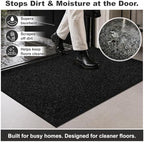 Mibao Super Absorbent Front Door Mat, Non-Slip Washable Indoor Doormats - Image 3