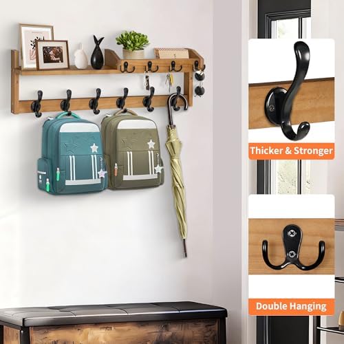 27.5" Wall Mount Coat Rack - Image 4