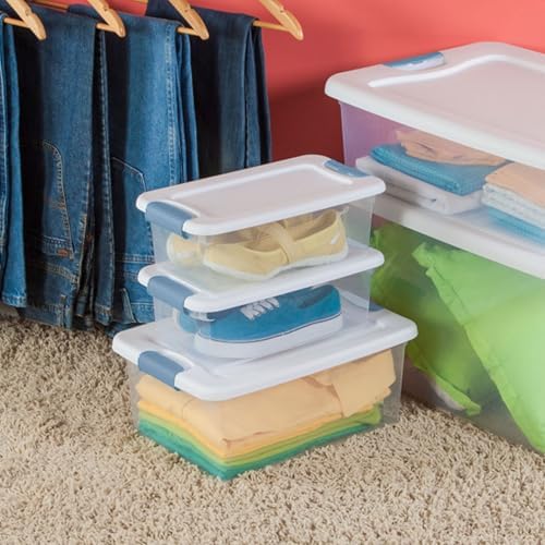 Sterilite 6 Qt Latching Storage Box, Stackable Bin - Image 5