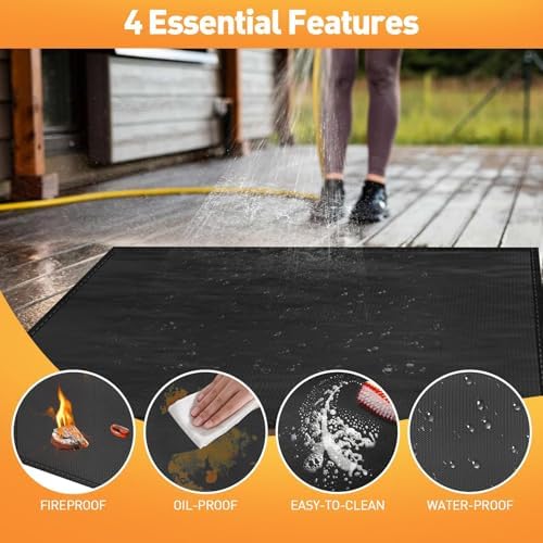 kanhiro Large 65 x 48 inches Under Grill Mat - Image 4