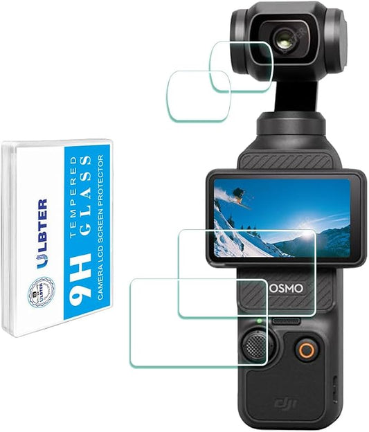ULBTER Lens Screen Protector for DJI Osmo Pocket 4 / Pocket 3, Tempered Glass by ULBTER