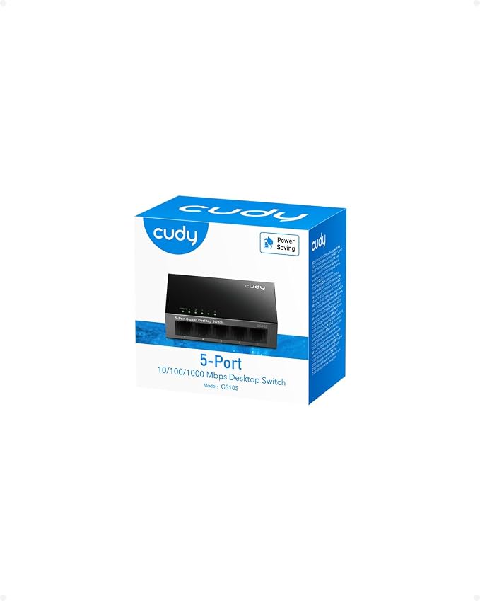 Cudy GS105 5-Port Gigabit Unmanaged Ethernet Switch, Network Hub, Ethernet - Image 9