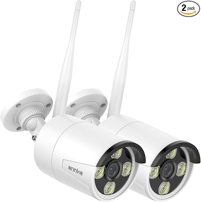 ANNKE 2-Pack Indoor/Outdoor 5MP Bullet Wireless Security Camera by ANNKE
