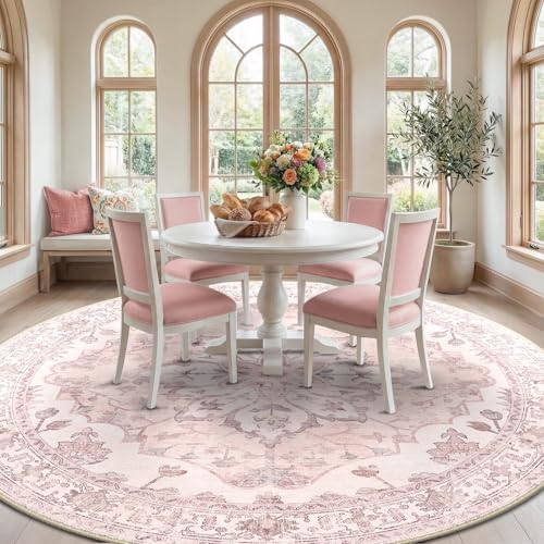 RELEANY Washable Area Rug, Round 10ft - Image 3