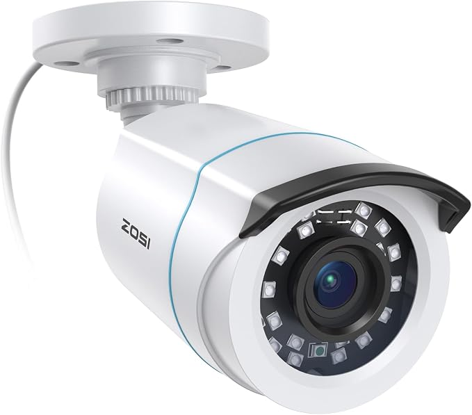 ZOSI 2MP 1080p HD Security Camera Outdoor Indoor 1920TVL, 80ft Night Vision by ZOSI