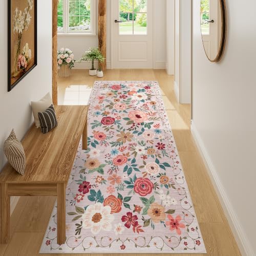 DUKINO 3x7 Kitchen Runner Rug, Washable Rug by DUKINO
