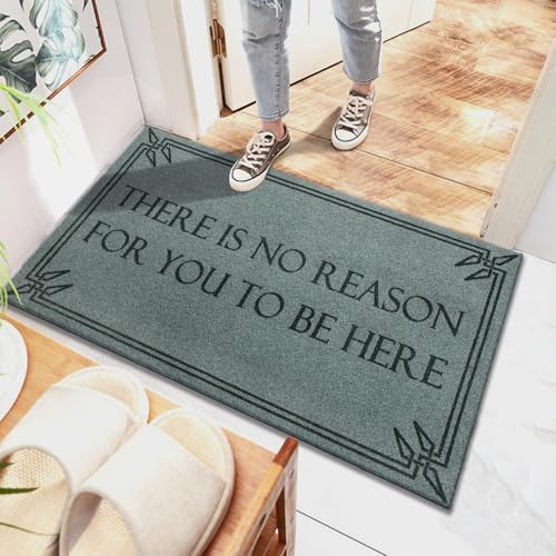 Front Door Mat Funny Welcome Mats Brown There is No Reason - Image 5