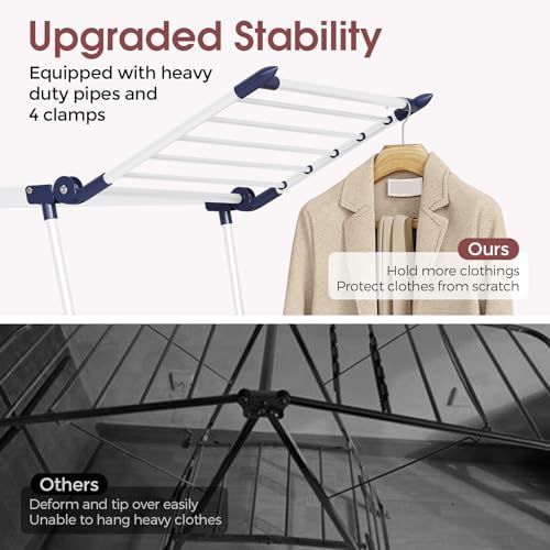 APEXCHASER Clothes Drying Rack, Large Capacity Drying Rack - Image 5