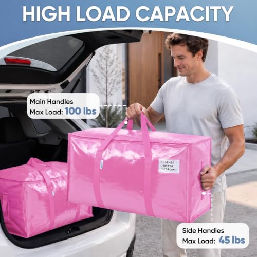 TICONN 4 Pack Extra Large Moving Bags Heavy Duty - Image 3