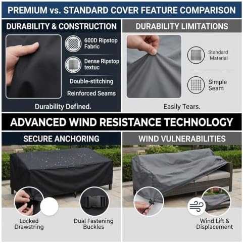 Custom Outdoor Waterproof Exterior Covers, Large Heavy Duty 600D - Image 3