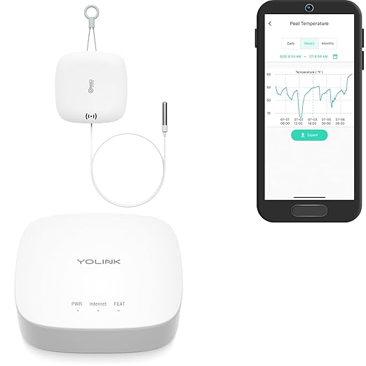 YoLink Weatherproof Fluid, Surface Extreme High/Low Temperature Sensor by YoLink