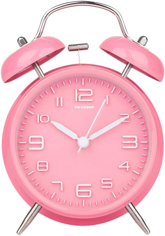 Peakeep 4 Inches Twin Bell Loud Alarm Clock - Image 2