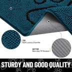 Smiry Dog Door Mat for Muddy Paws, Absorbent Non Slip Dirt Trapper - Image 4