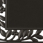 DII Rubber Doormats Collection All Weather, Leaf Border - Image 4