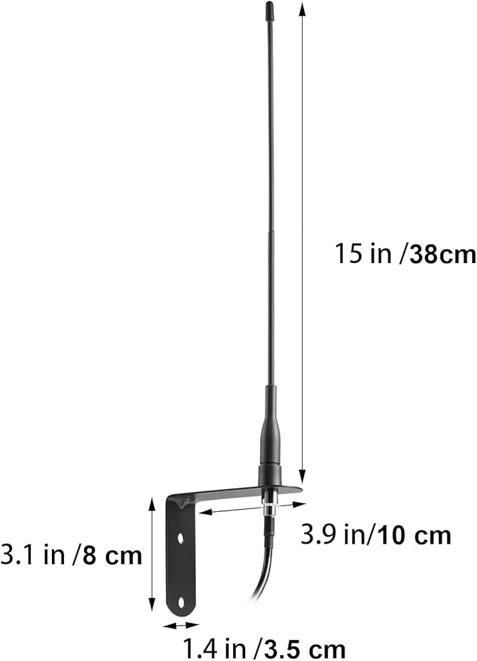 Extended Long Range 433Mhz 433.92MHz Flexible Whip Receiver Antenna - Image 2