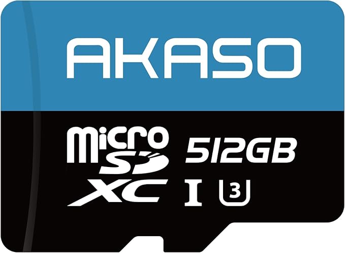 AKASO 512GB microSDXC U3 Memory Card by AKASO