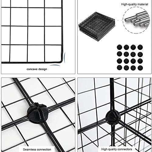 C&AHOME Wire Cube Storage, 12-Cube Storage Organizer Metal, C Grids - Image 5