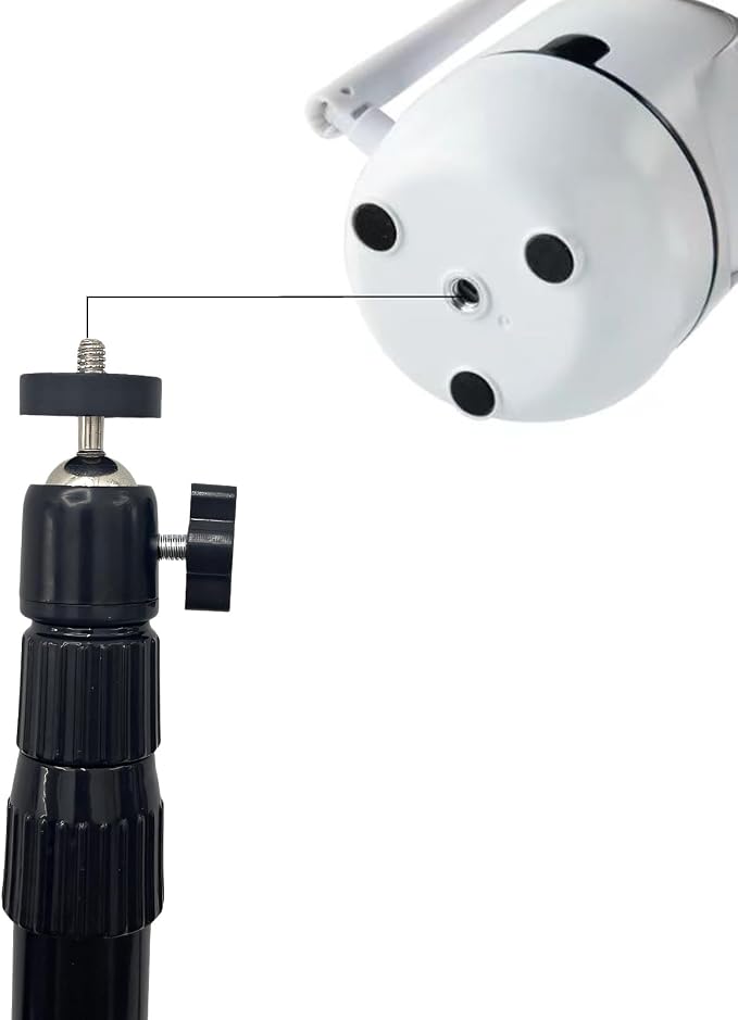 Universal 1/4" Swivel Mini Ball Head Tripod Mount 360 Degree Rotating Adapter - Image 2
