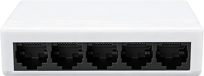 5 Port Gigabit Ethernet Switch 1000Mbps Network Hub USB 5-12V Powered Plug and by PULVISION