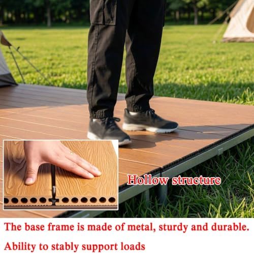 Heavy Duty Adjustable Floating Deck Platform Patio Flooring 84x84cm - Image 4