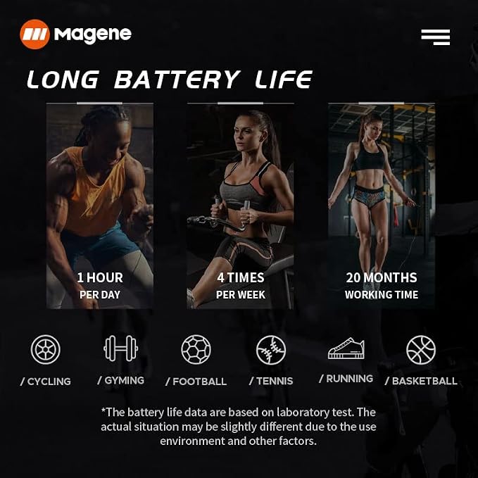 Magene H64 Heart Rate Monitor, Heart Rate Sensor Chest Strap, Protocol - Image 6