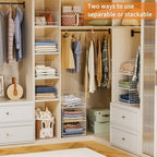 Yociyoga Closet Organizers and Storage Basket- 3-Tier Stackable Storage Bins - Image 2