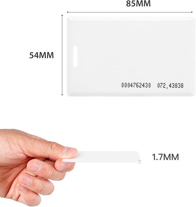 RFID Cards Compatible with Time Clock H1 H2 H3-125KHz RFID Proximity Employee - Image 4
