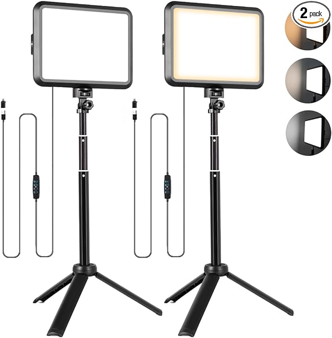 NiceVeedi LED Photography Lighting Kit, 2800K-6500K Dimmable Softlight Studio by NiceVeediOfficial
