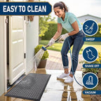 Smiry Front Door Mat Outside Entrance, Natural Rubber Doormat, 59x34 Inch - Image 5