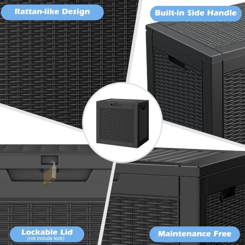 Outdoor Storage Box Waterproof, 32 Gallon Deck Box - Image 5