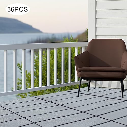 Interlocking Deck Tiles for Balcony, 12 x 12 Inch Waterproof & Weatherproof - Image 4