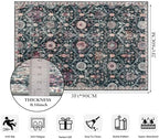 Lahome Moroccan Washable Rug, 2x3 Black Entryway Rugs - Image 2