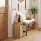 Scalloped Rattan Umbrella Stand - Image 5