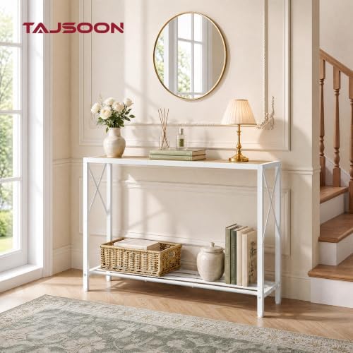 Tajsoon Console Table 41.8", 2 Tier Entryway Table - Image 2