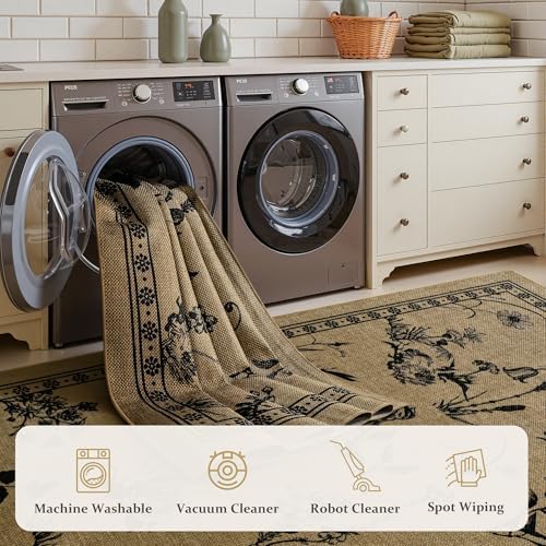 Easy Jute Outdoor Rug, Washable 3x5 Front Door Mat - Image 6