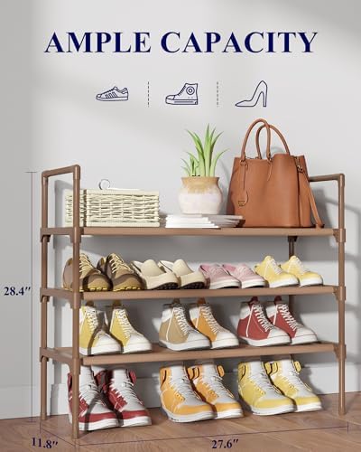 Kitsure Shoe Rack for Closet, Shoe Organizer, 27.6" Wide - Image 2