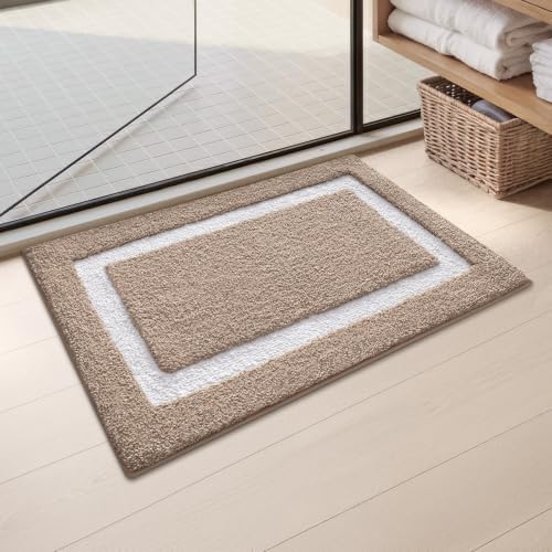 Color&Geometry Mini Bathroom Rugs 16x24, Extra Soft Absorbent Microfiber Bath by COLORG