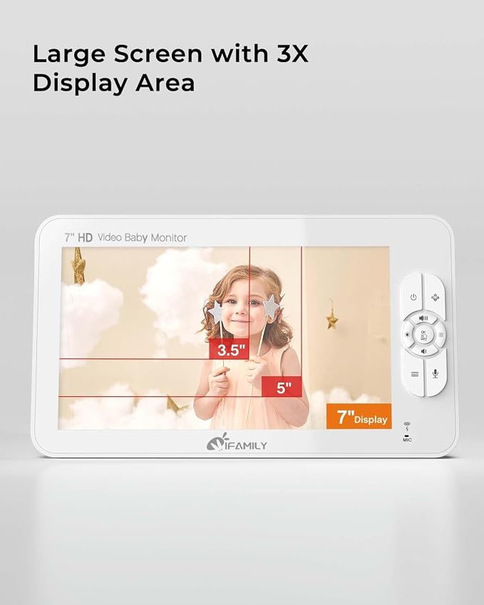 iFamily 7" Large Split Baby Monitor - Image 5